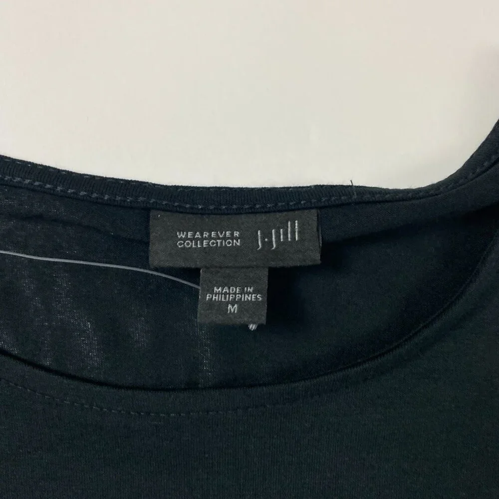 NWOT J. Jill Wearever Collection Long Sleeve Paisley Border Tunic Top Blouse M - Picture 7 of 16